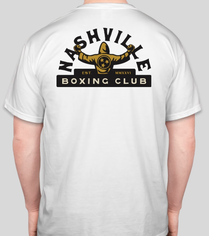 White Club Tee — Nashville Boxing Club